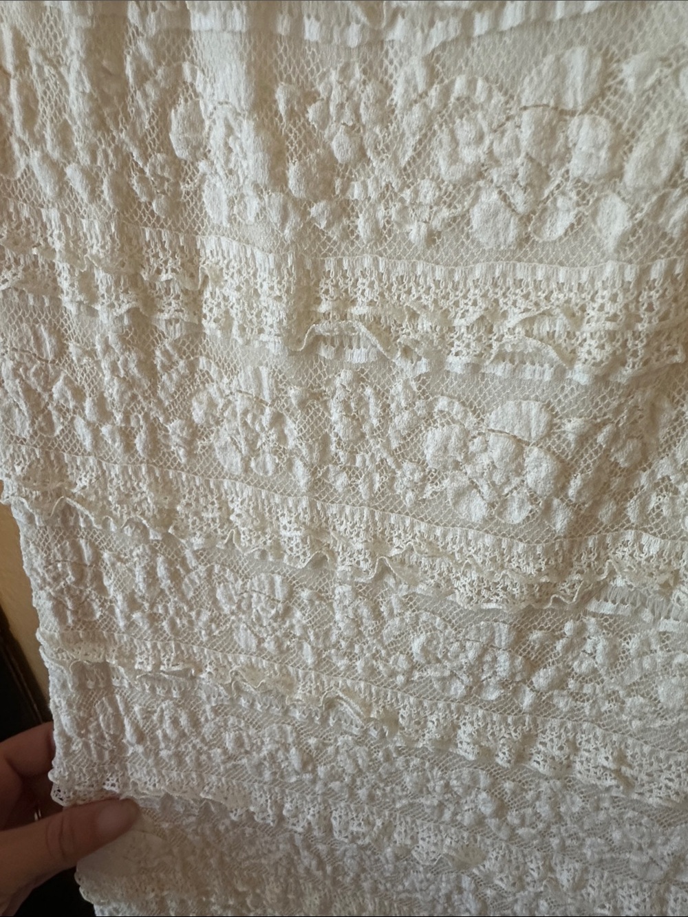 Max Edition Cream Crochet Maxi Dress - Picture 3 of 5